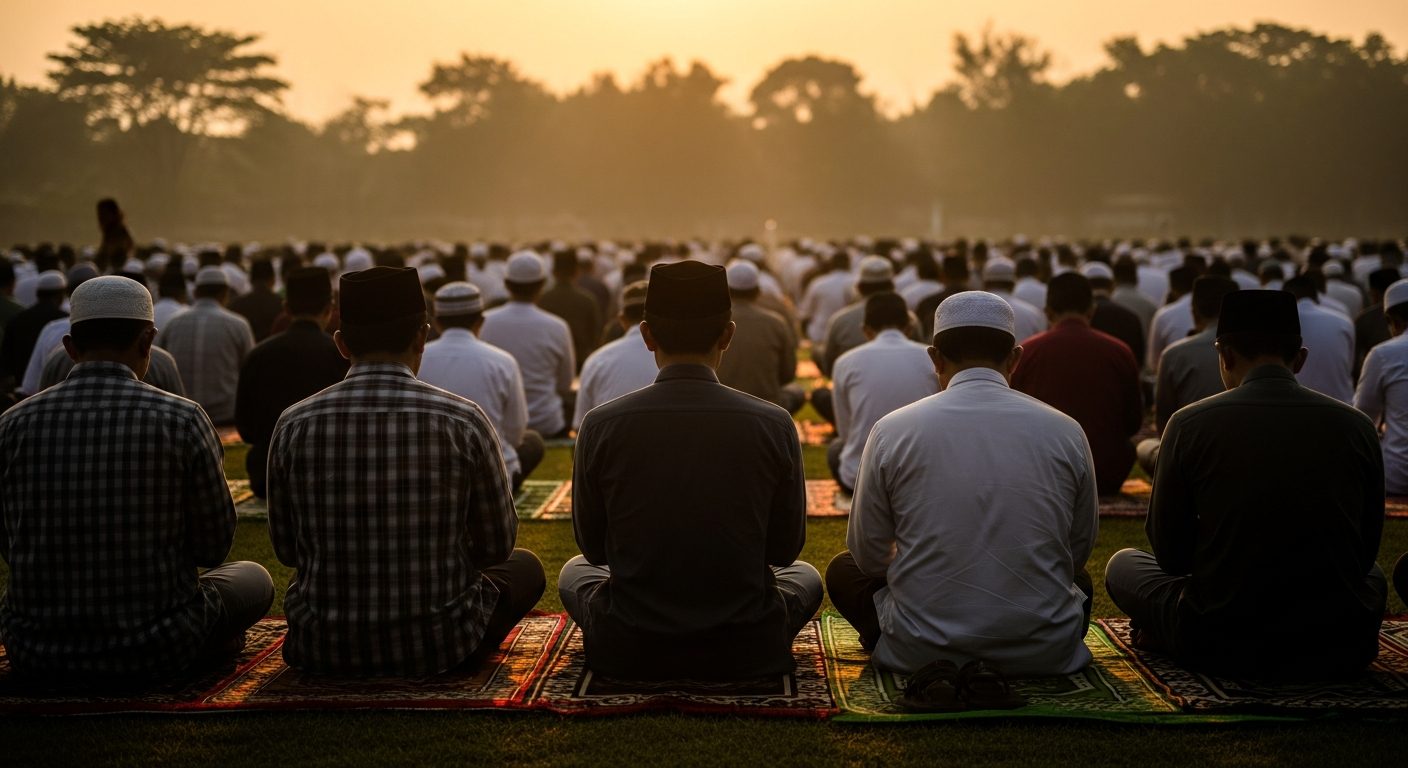 Tata Cara Sholat Idul Fitri dan Idul Adha Lengkap dengan Niatnya